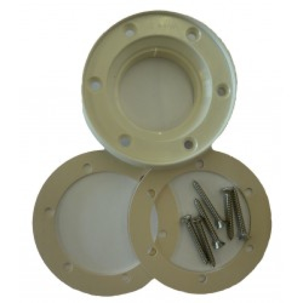 Flanschsatz kompl. in Kunststoff für Folienbecken